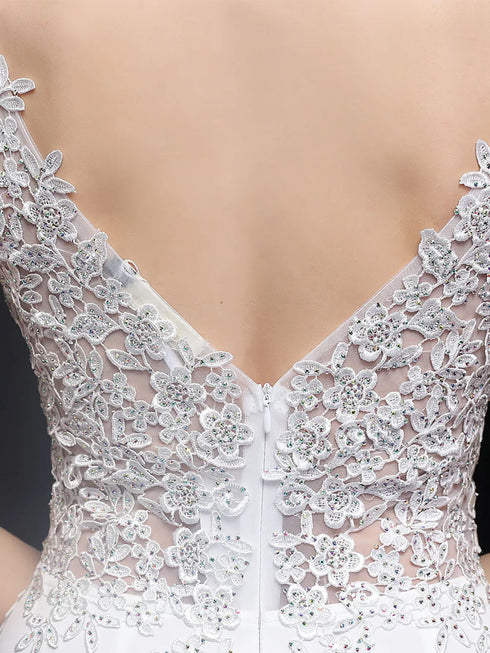 Sexy Elegant Luxury Wedding Evening Long Dresses for Women Rhinestone Prom Party Dresses Summer Dress